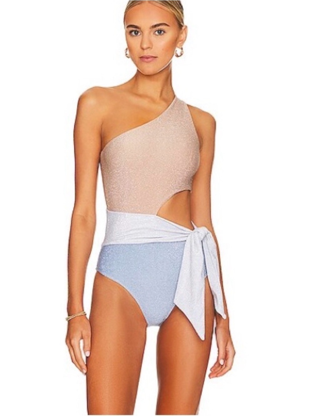 Beach Riot Carlie One Piece Swimsuit in Frost